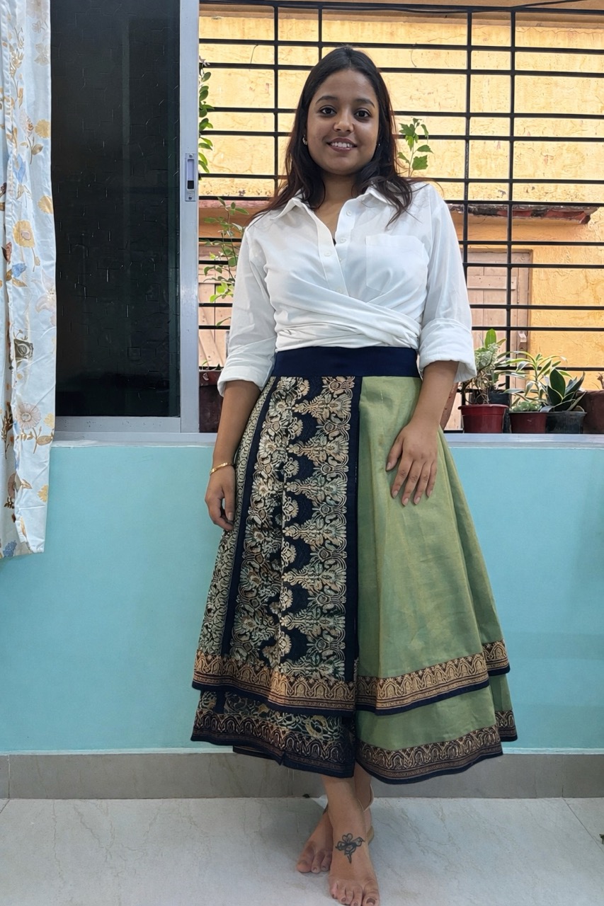 Saree to Skirt